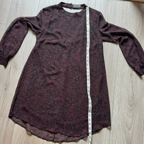 ASTR The Label Long sleeve sheer mini dress sz M - Picture 4 of 11